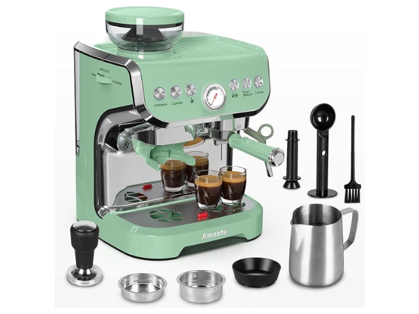 Amaste Espresso Machine With Grinder