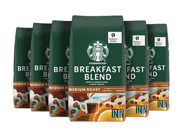 Starbucks Breakfast Blend Whole Bean Coffee