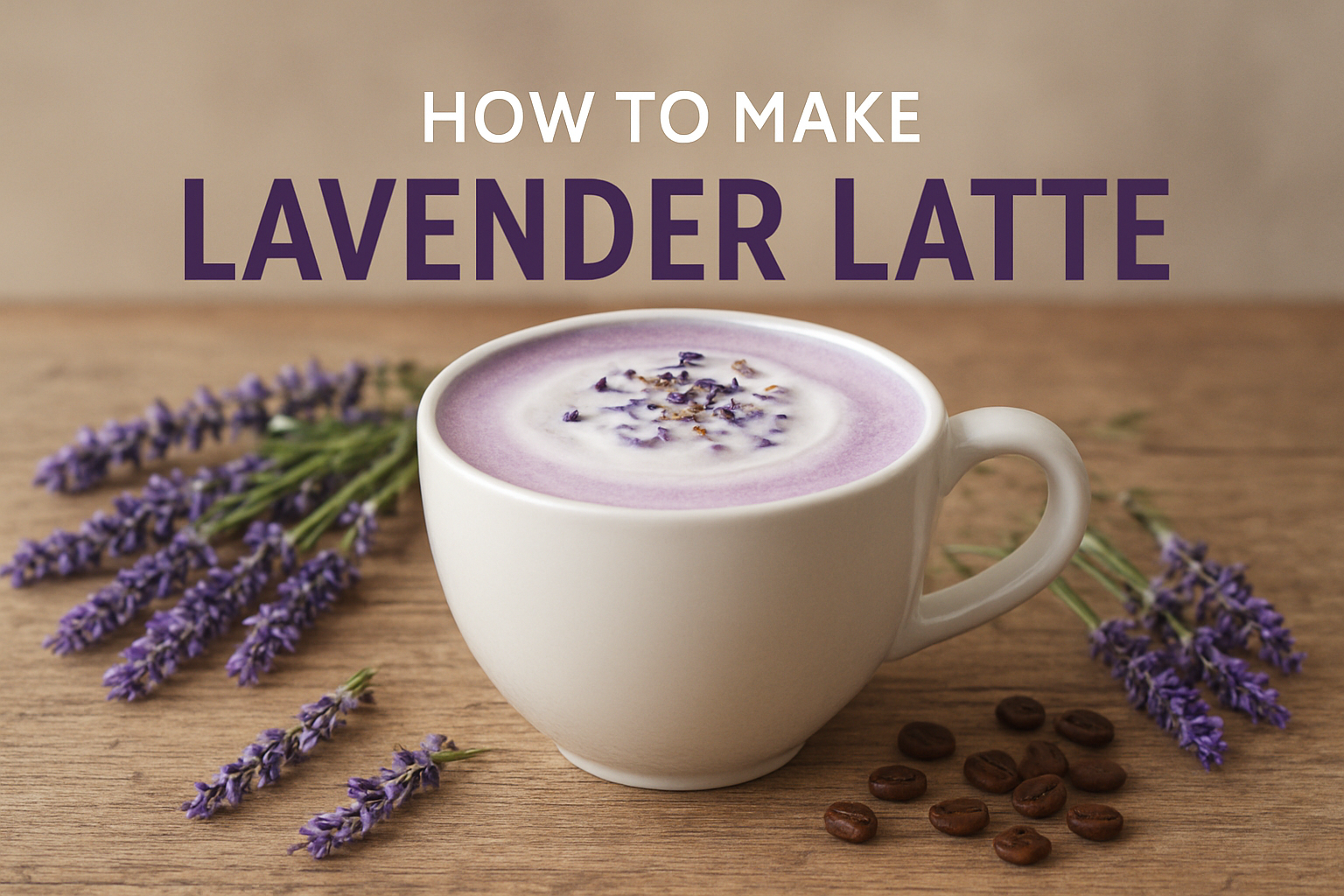 how to make lavender latte at home